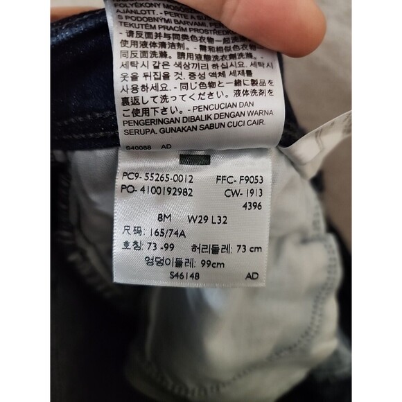 Levis 515 Bootcut Jeans Womens 8 29x32 Blue Dark Wash Cotton Stretch - Picture 7 of 8